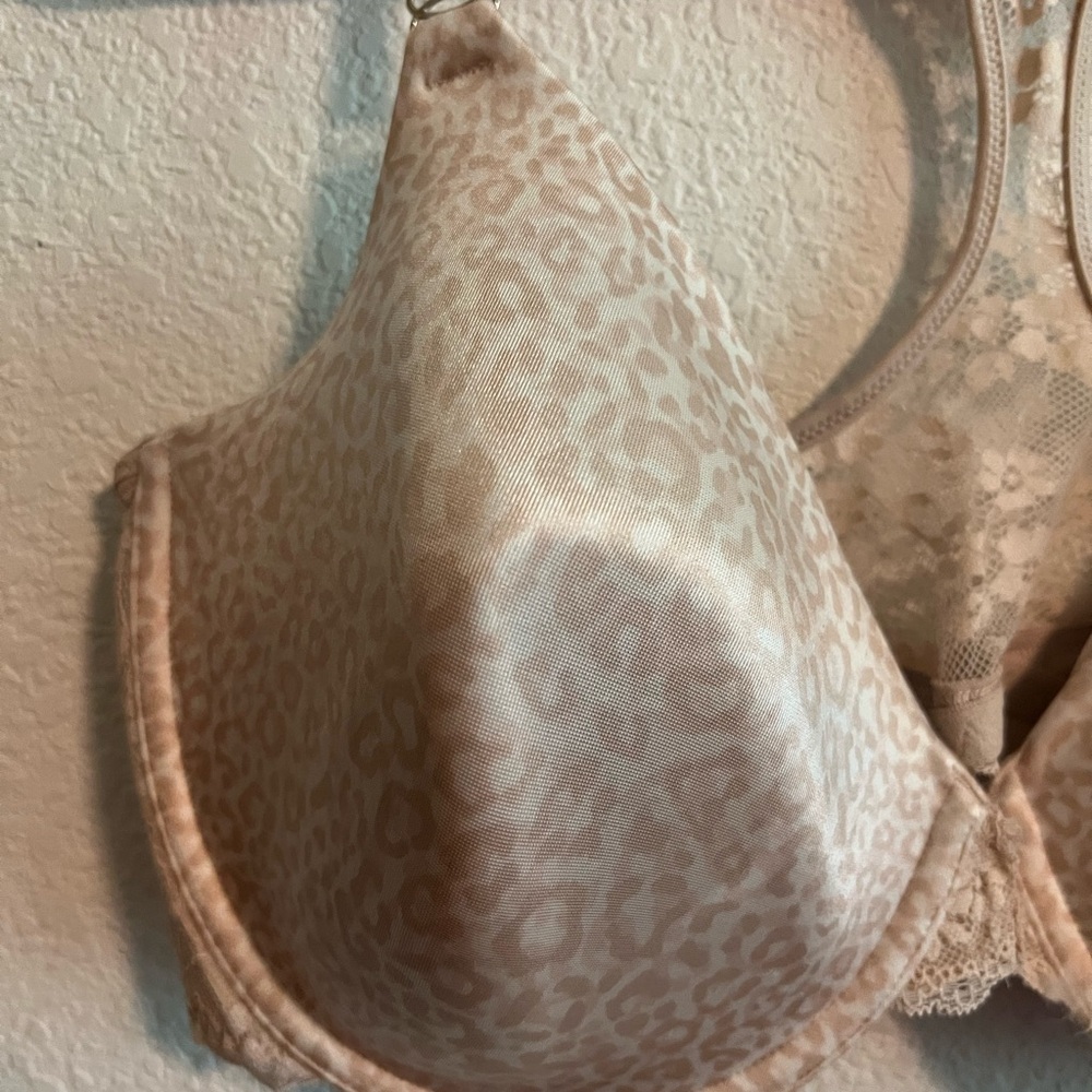 Maidenform Beige Leopard Print Bra Size 40DD - Picture 2 of 12